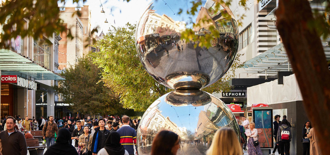 Rundle mall pic malls balls