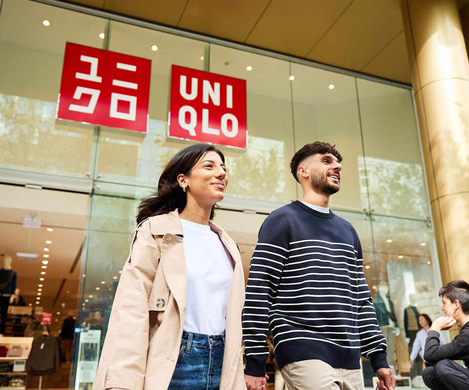 Shoppers at UNIQLO Rundle Mall