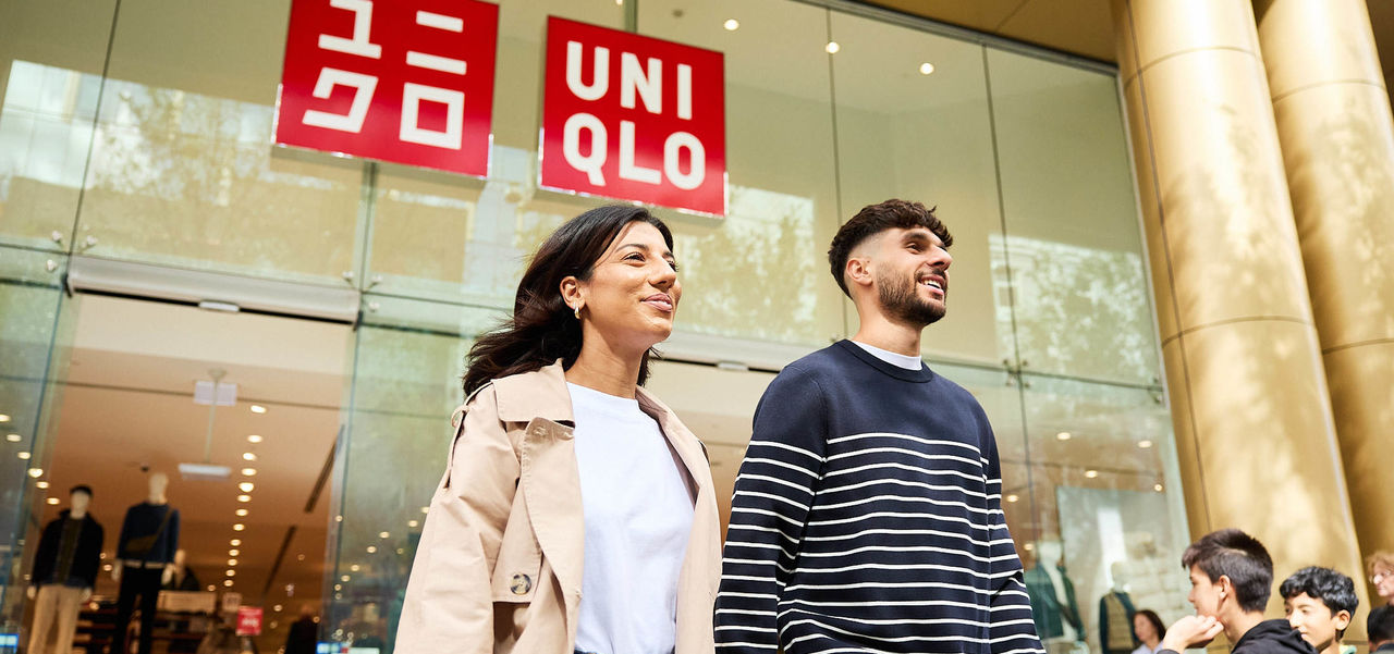Shoppers at UNIQLO Rundle Mall