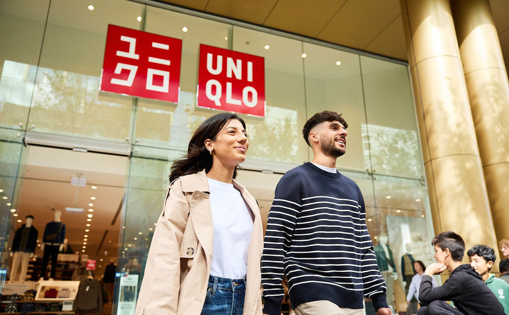 Shoppers at UNIQLO Rundle Mall