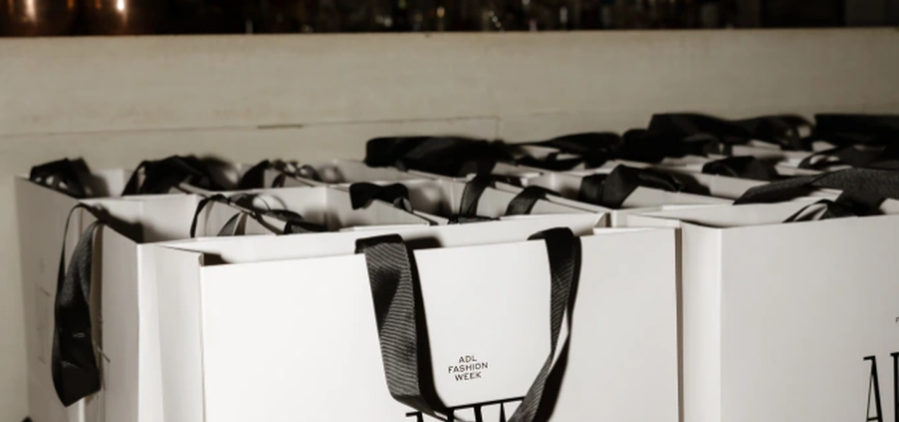 An line up of ADL Fashion Week bags