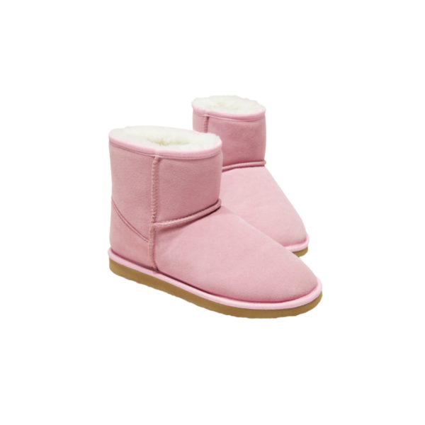 A pair of pink ugg boots