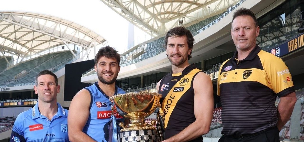 SANFL Sturt and Glenelg teams