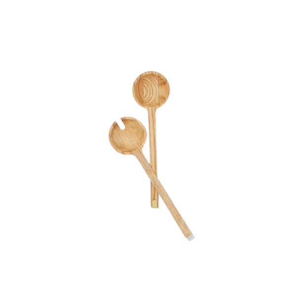 Wooden salad servers