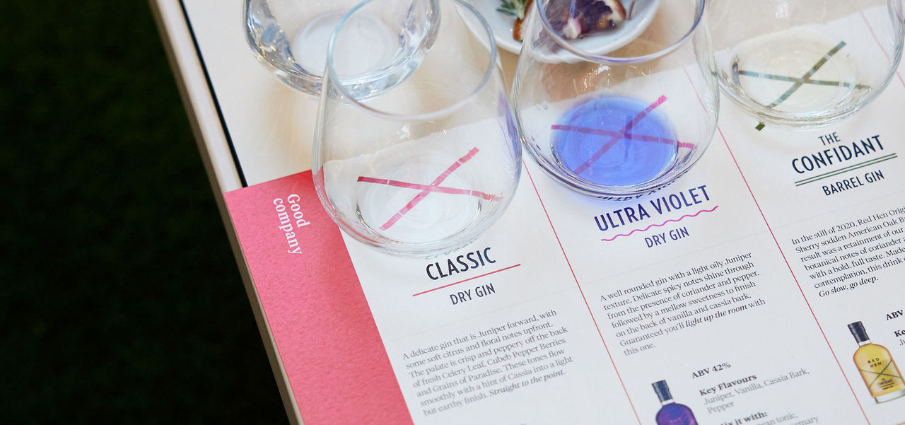 Red Hen Spirits Gin tasting