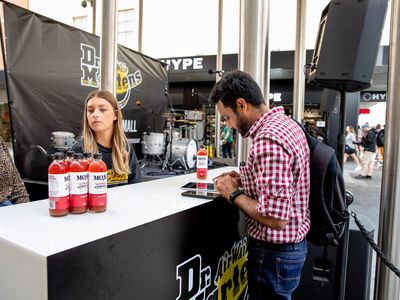 A man at the Dr Martens activation