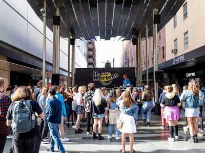 The Dr Martens activation in Gawler Place