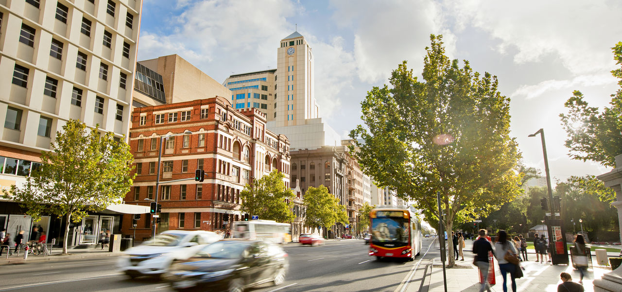 A view of an Adelaide street