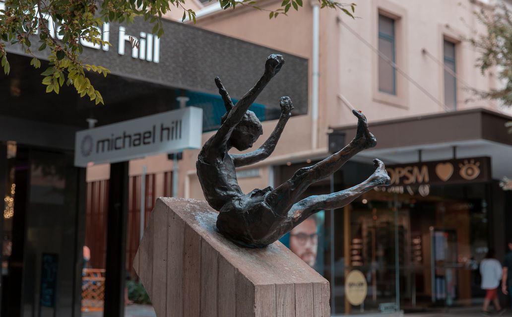 The Girl on a Slide sculpture