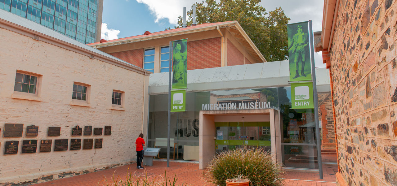 The entrance of the Migration Museum
