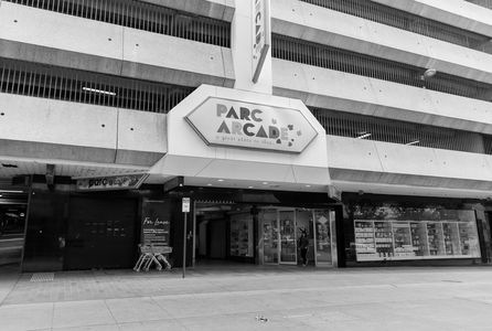 The exterior of Parc Arcade