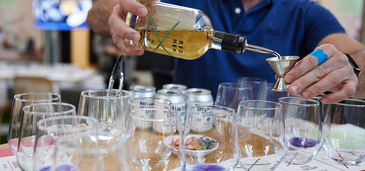 Red Hen Spirits Gin tasting