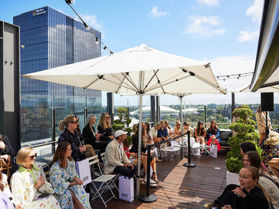 Rooftop runway at 2KW Bar and Restaurant