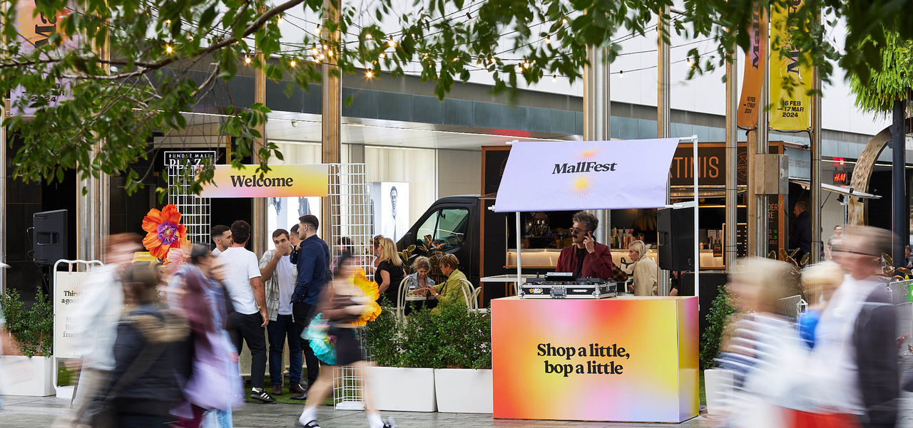 MallFest hub under the Gawler Place Canopy