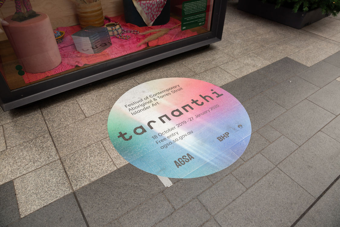 Rundle Mall AGSA Tarnanthi Floor Decal Christmas 2019