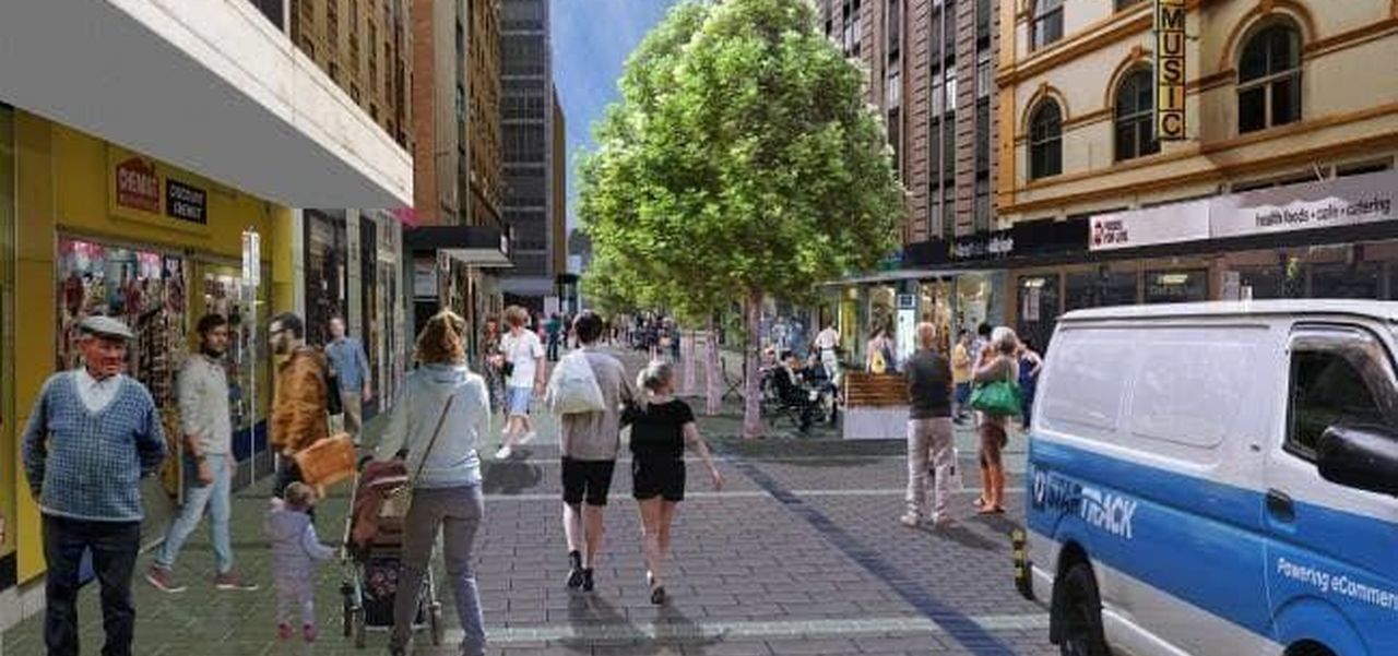 An artist's impression of Gawler Place South.