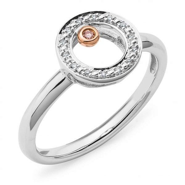 Andrew Mazzone pink diamond white diamond circle ring 002