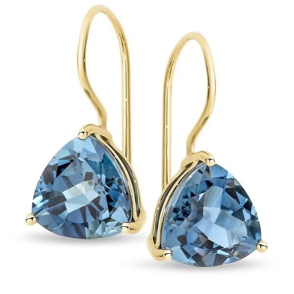 London Blue Topaz drop earrings 002
